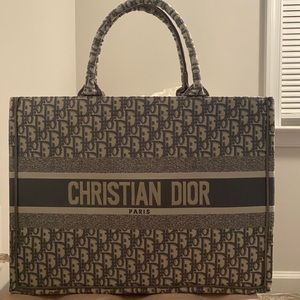 Christian Dior Small Book Tote & Slides Bundle